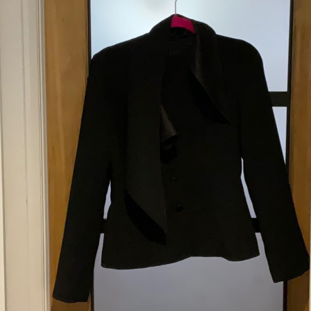 Emporio Armani Black Blazer Tailored Suit Jacket